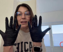 Latexhandschuhe Wichsanweisung für Loser